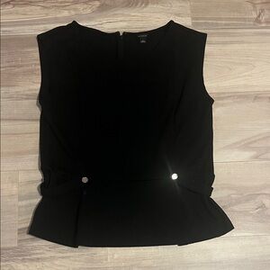 Ann Taylor Black Sleeveless Blouse